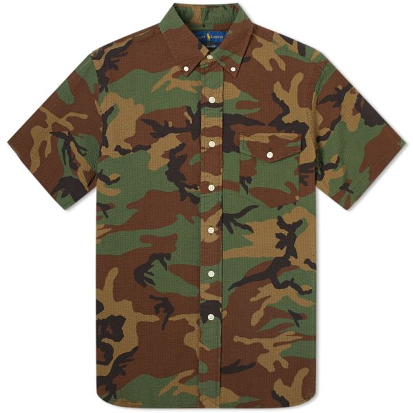 polo ralph lauren classic fit camo oxford shirt