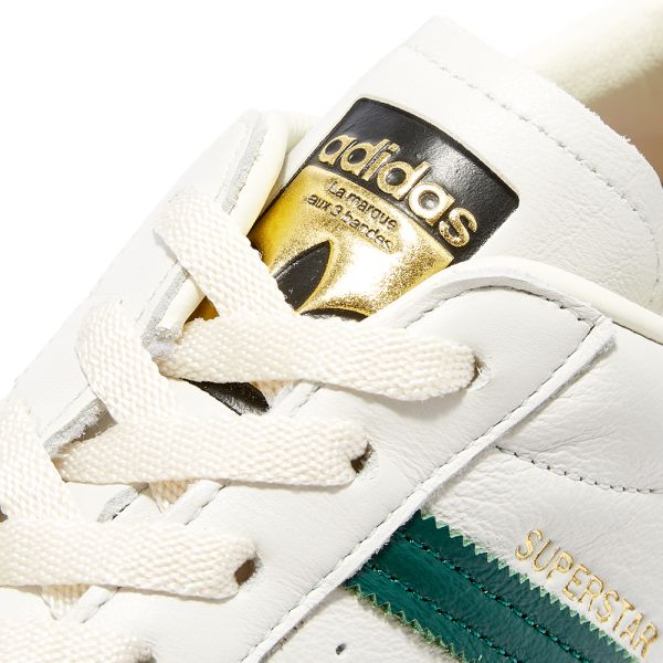 adidas superstar off white green