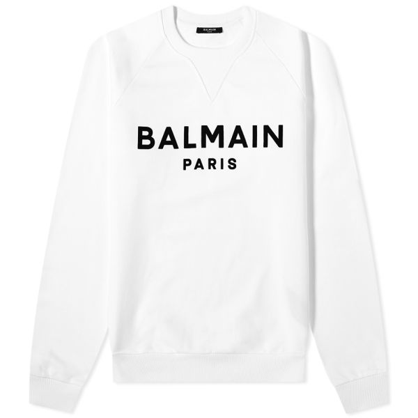 Balmain flocked logo sweatshirt Clearance