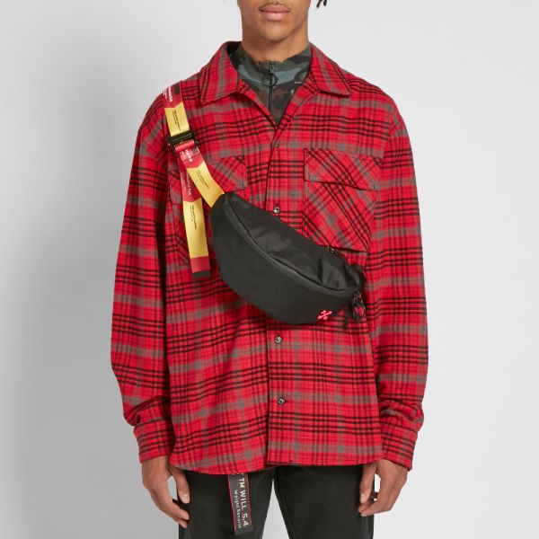 off white basic fanny pack