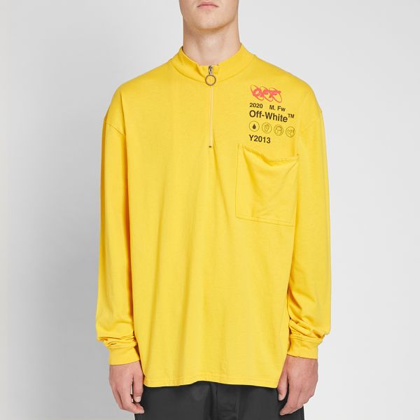 Yellow off white tee clearance