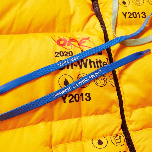 off white yellow puffer jacket