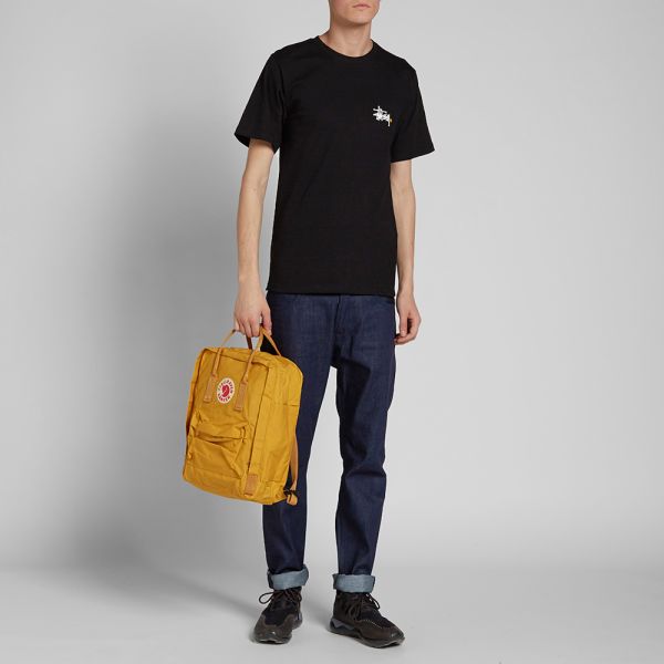 Stussy Basic Logo Tee Black White Beige End