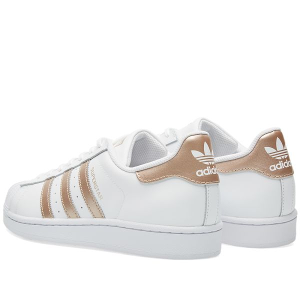 adidas superstar white copper rose gold