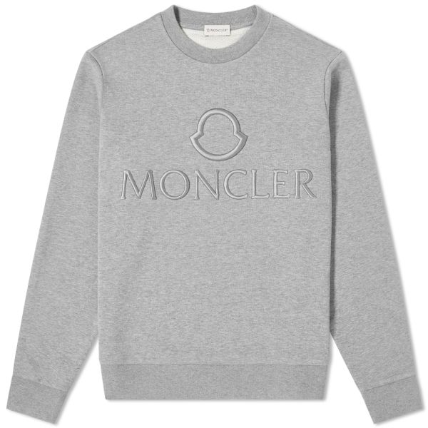 Moncler Tonal Patch Logo Crew Sweat 