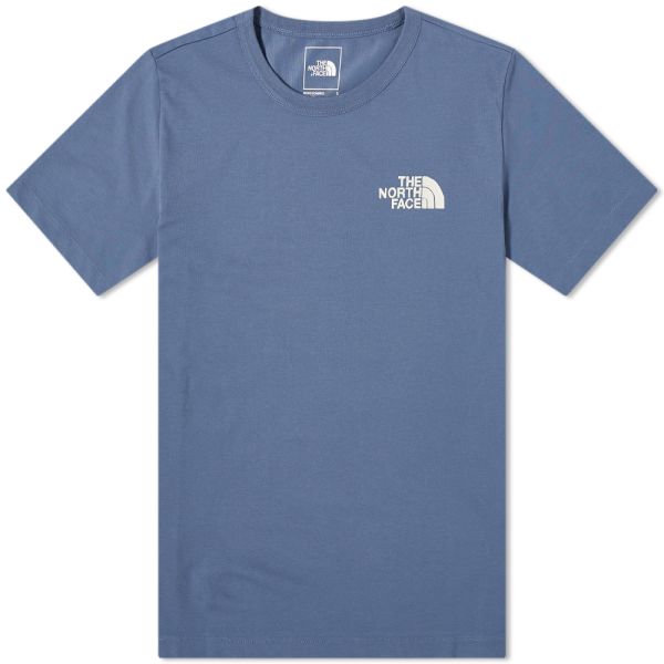 north face logo tee