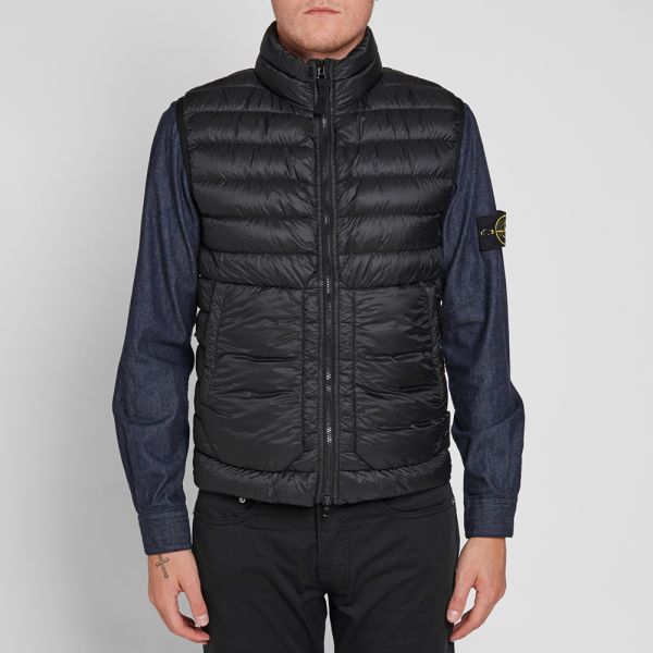stone island garment dyed gilet