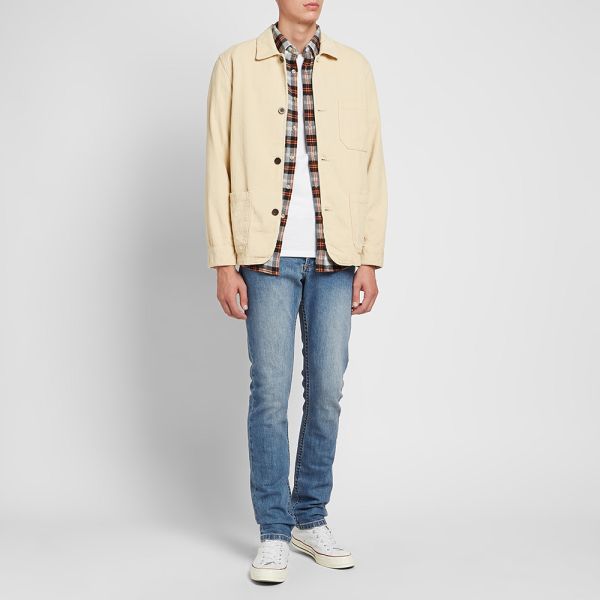 cream chore jacket