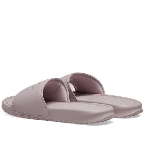 nike benassi slides metallic