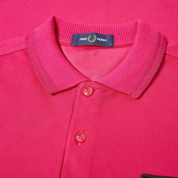 pink fred perry polo