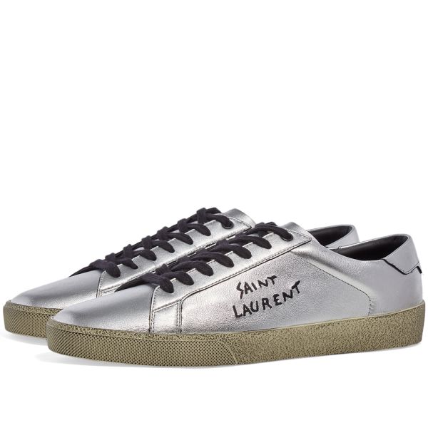 Ysl silver sneakers Clearance