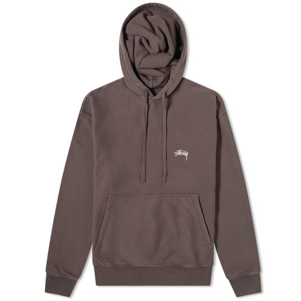 stussy hoodie brown