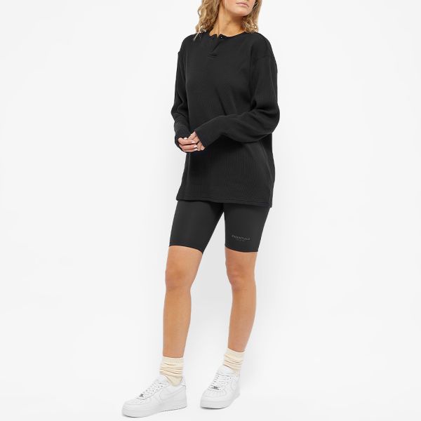 black athletic biker shorts