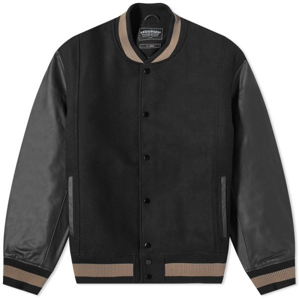 FrizmWORKS Leather Varsity Jacket Black END. (Global)