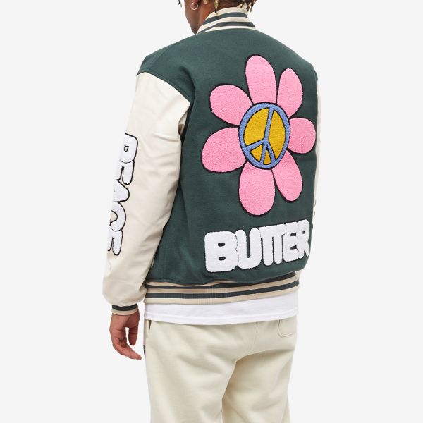 Butter Goods World Peace Varsity Jacket Forest Green END. (US)