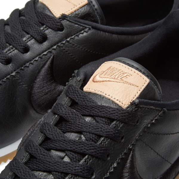 nike cortez leather premium black gum