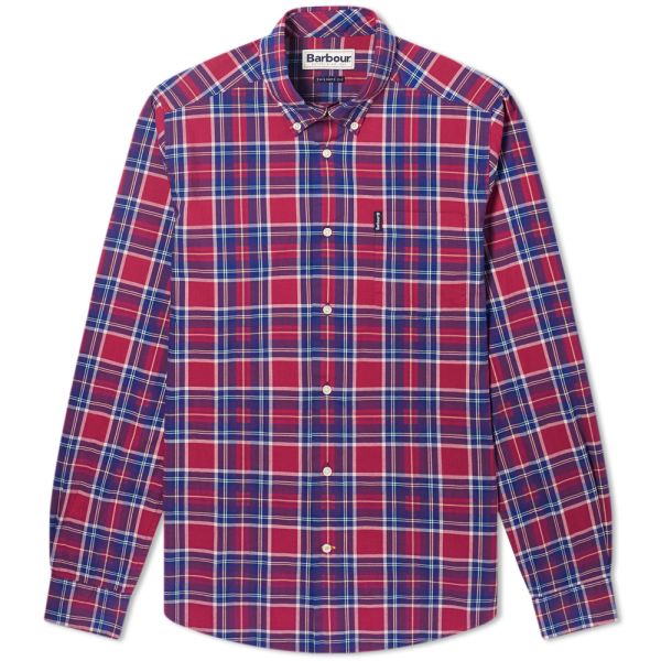 barbour shirts mens red