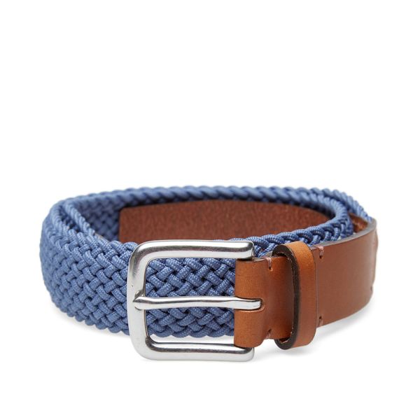 Folk Woven Buckley Belt Blue End