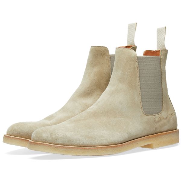 common projects chelsea boots grey