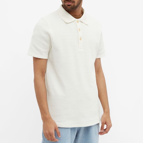 Oliver Spencer Tabley Waffle Polo Shirt 