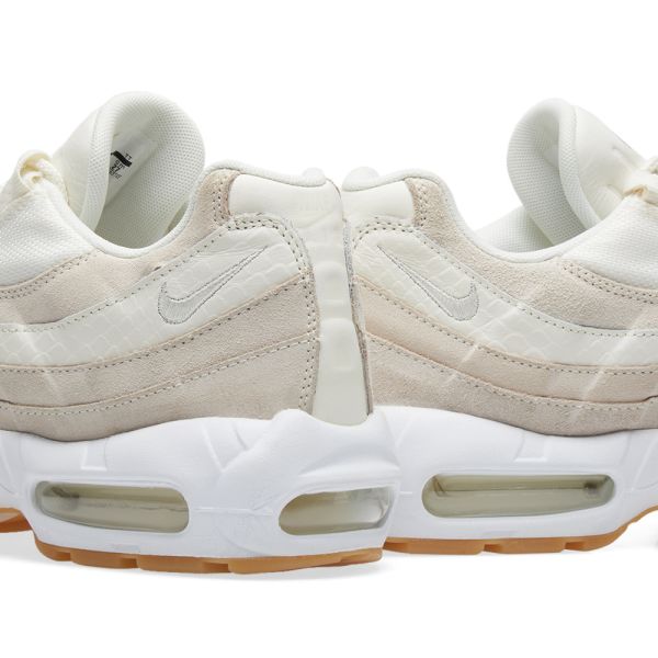 nike air max 95 premium sail desert sand & white