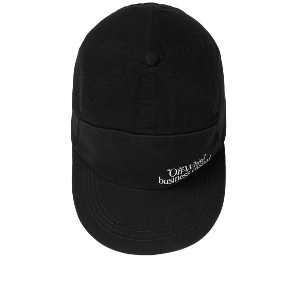 Off White 5 Panel Business Casual Cap Black White End