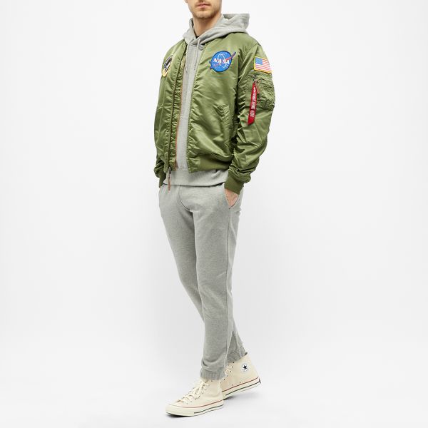 Green nasa bomber jacket clearance