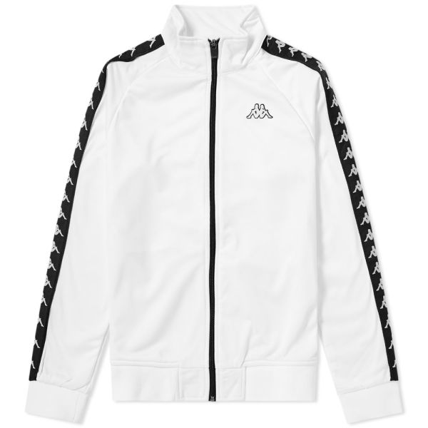 kappa white track top