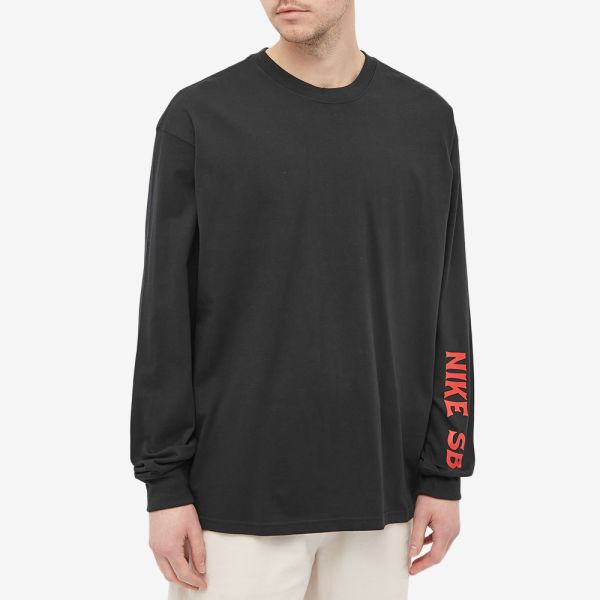 Nike SB Long Sleeved Snaked Tee Black 