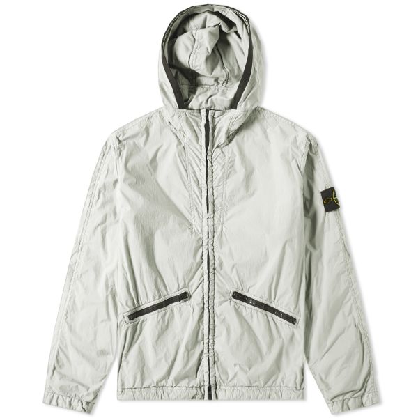 stone island crinkle reps hooded jacket