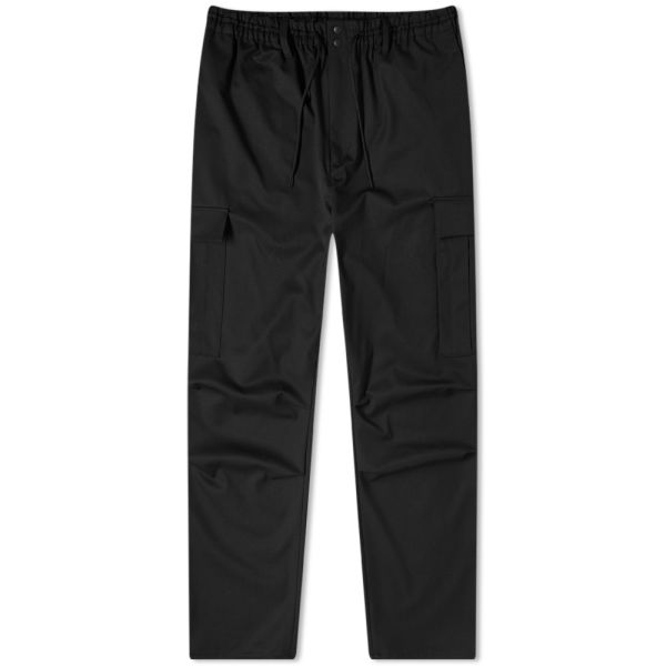 black stretch cargo pants