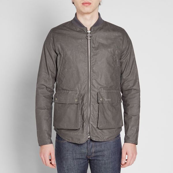 Grey wax jacket Clearance