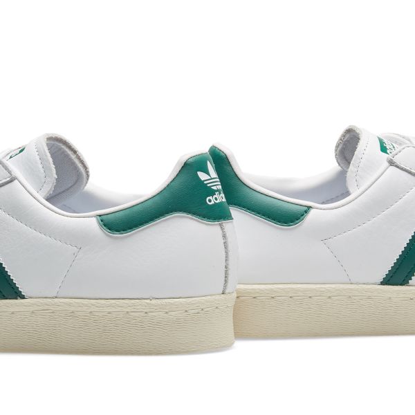 adidas superstar 80s white green