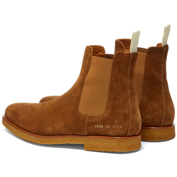 common projects chelsea boots tobacco