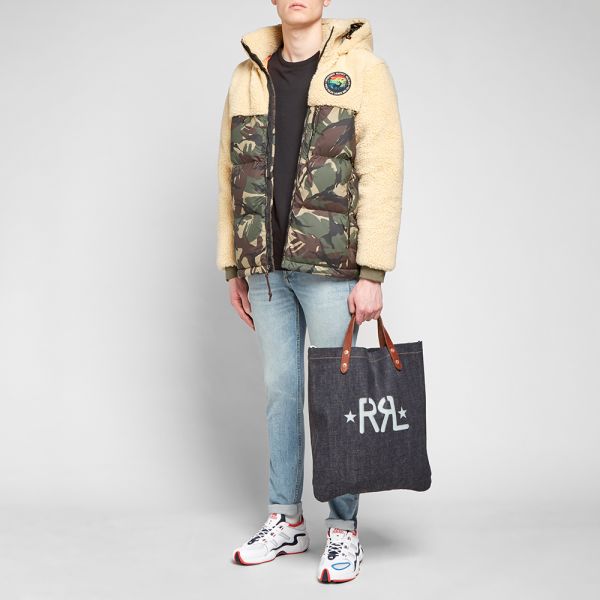 ralph lauren paneled down hoodie