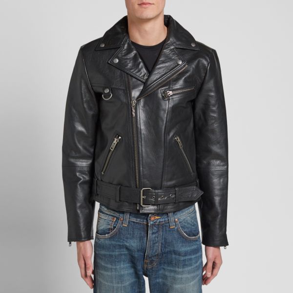 nudie leather biker jacket