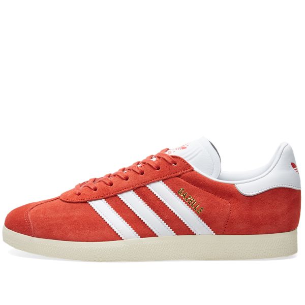 adidas gazelle red white