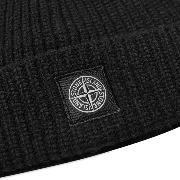 stone island patch beanie