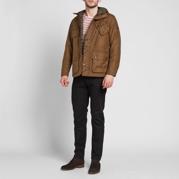 barbour tan wax jacket