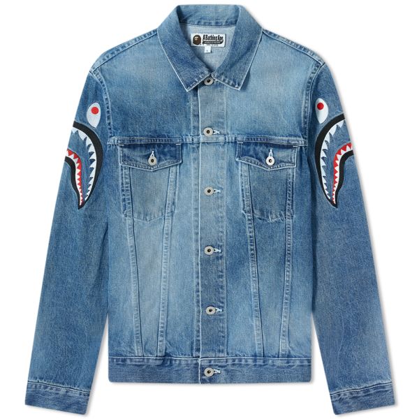 bathing ape jean jacket