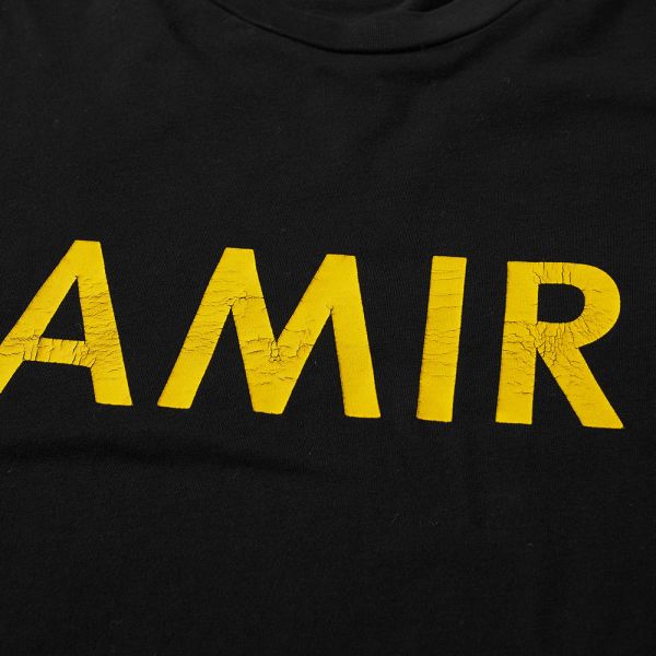Black and yellow amiri t shirt Clearance