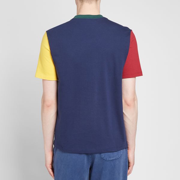 Aime Leon Dore Jersey Colourblock Tee Flag Navy Combo End