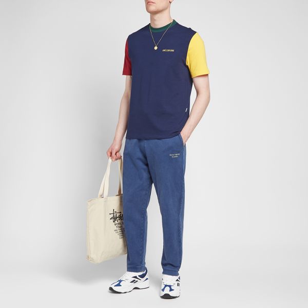 Aime Leon Dore Jersey Colourblock Tee Flag Navy Combo End