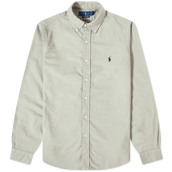 Ralph lauren garment dyed oxford shirt clearance
