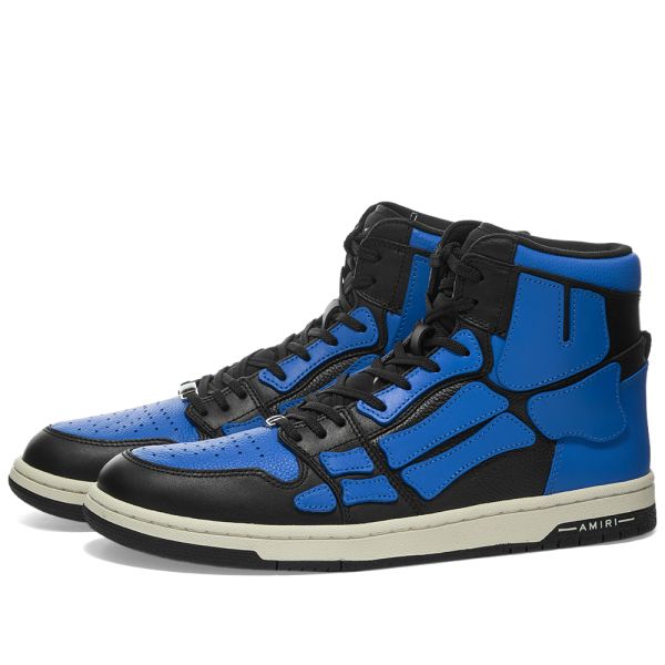 black and blue high tops