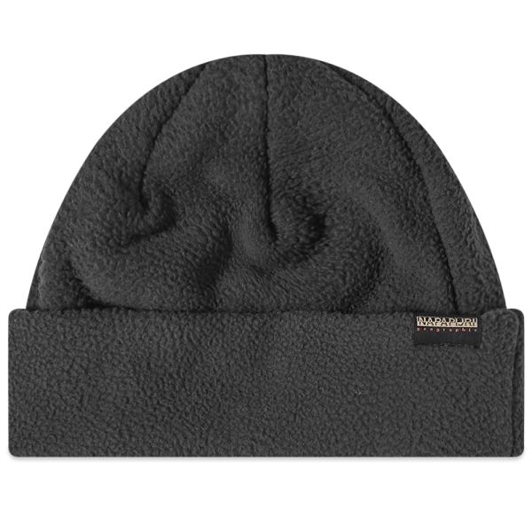 black napapijri beanie