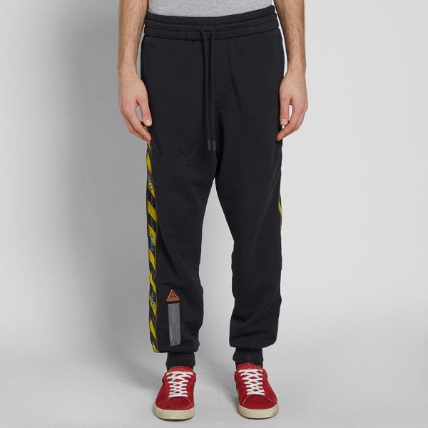 off white side tape pants