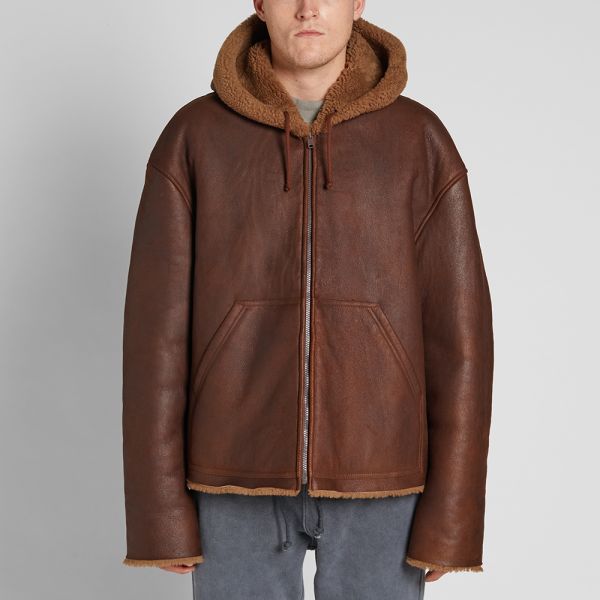 Yeezy season 4 shearling jacket clearance