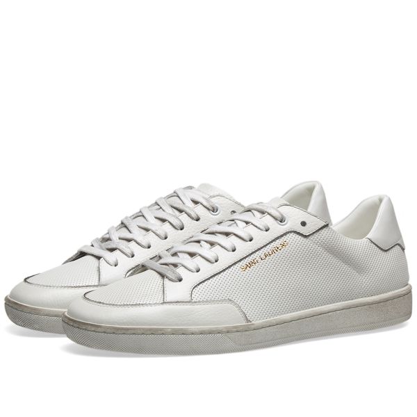saint laurent perforated sneakers