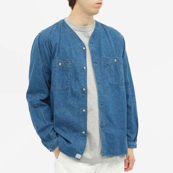 Orslow no collar shirt clearance